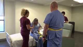 Physical Therapy Transfer Training  How To Transfer From Wheelchair To Bed [upl. by Erastus]