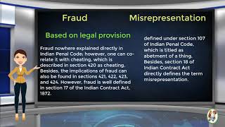 What is Difference Between Fraud amp Misrepresentation [upl. by Jermyn]