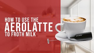 How To Use the AeroLatte To Froth Milk [upl. by Analem]