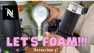 How To Foam Milk With Aeroccino 3 Make Coffee With Foam Tips amp Tricks  Easy Foamed Latte Recipe [upl. by Laaspere]