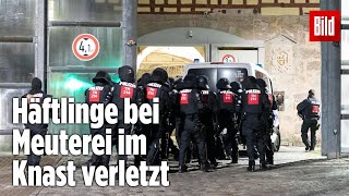 Gefängnismeuterei Polizei stürmt Knast in Thüringen  JVA Untermaßfeld [upl. by Ringsmuth]