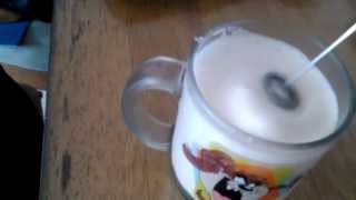 Aerolatte Review Frothing Cold Milk In Under 1 Minute [upl. by Eelirrem]